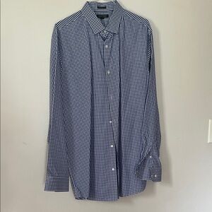 Banana Republic Navy Gingham Men's Shirt